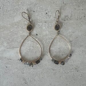 Dana Kellin - Gold and Quartz Earrings